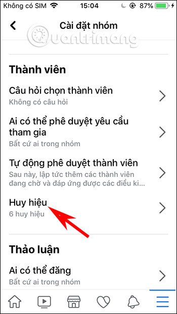 Quản lý huy hiệu